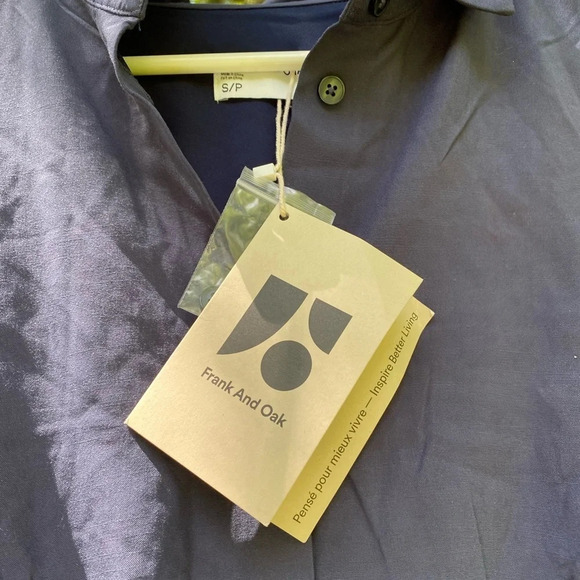 Frank & Oak - NWT Dark Blue The Long Sleeve Dress - Picture 9 of 14